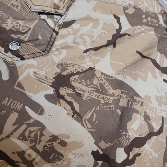 Volcom Hawaii Mod Tech Camo AOP Board Shorts Mens 33 Beach Swim Trunks - Picture 4 of 15